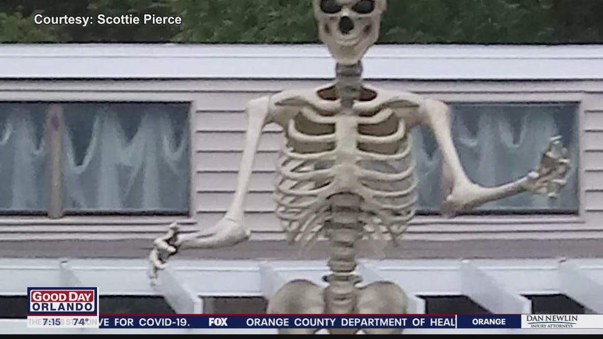 12-foot tall Halloween skeleton stolen in Seminole County